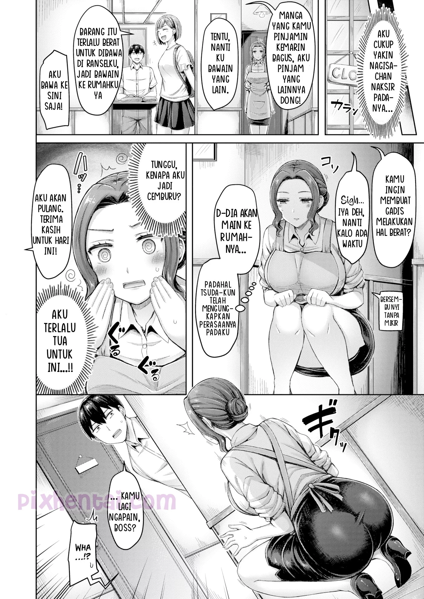 Komik hentai xxx manga sex bokep Cafe Affair Boss Cafe Sexy ingin Kugenjot lagi 4